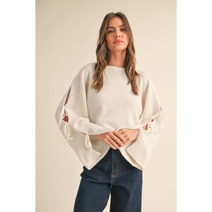 NWT sweater with bow sleeves